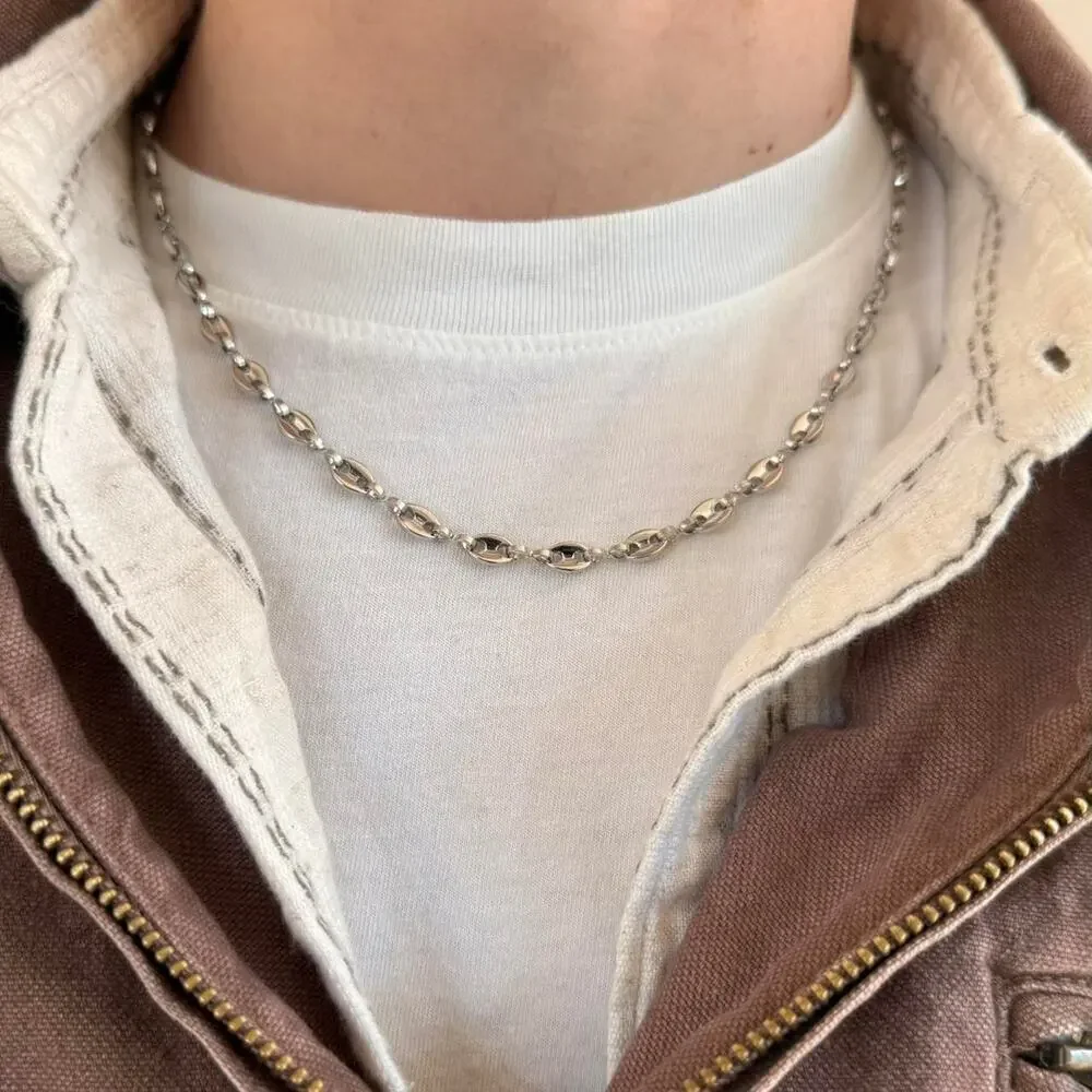 Y2k 2000s silver link chain